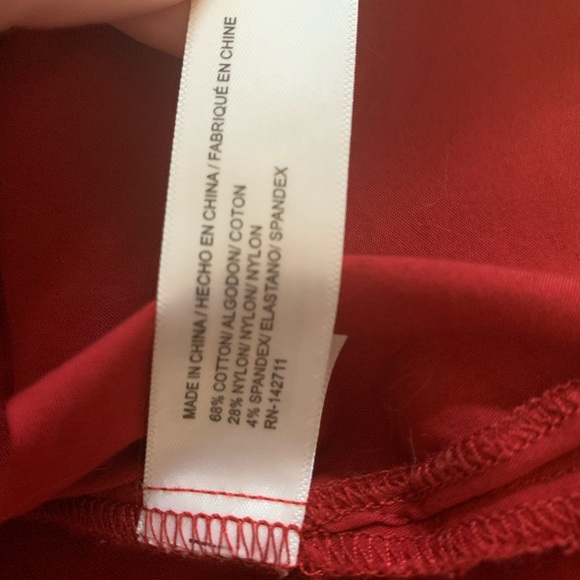 Red Eloquii Short Sleeve Metal Accent Top - Picture 6 of 6